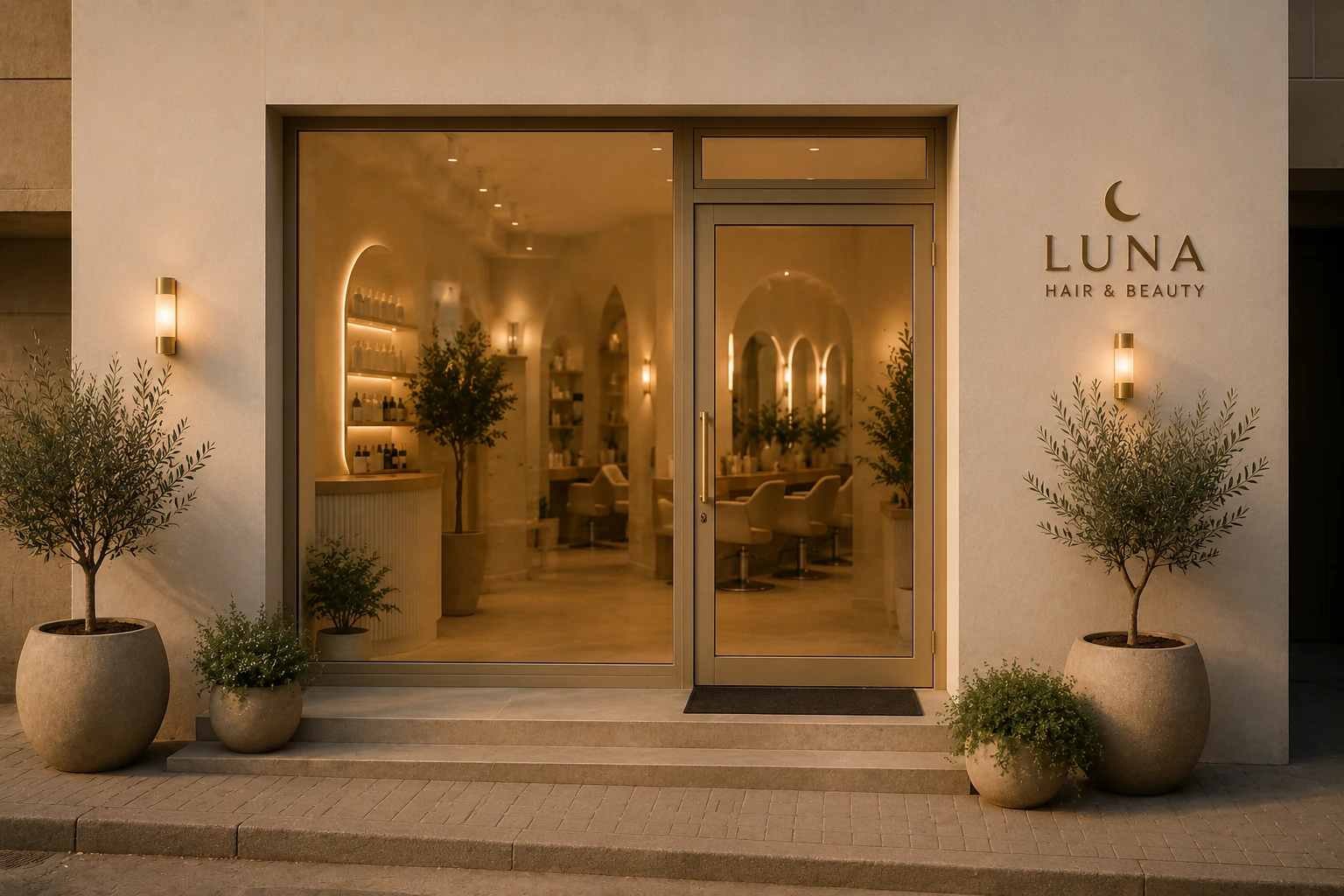 Vstup do salonu LUNA Hair & Beauty